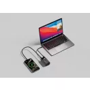 Baterie externa 10000 mAh, 55 W, USB-C, USB-A, 2509E17323, Urban Vitamin, 8.8x5x3.5 cm, Aluminiu, ABS, Gri