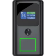   Baterie externa 10000 mAh, 55 W, USB-C, USB-A, 2509E17323, Urban Vitamin, 8.8x5x3.5 cm, Aluminiu, ABS, Gri