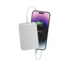 Powerbank 3000 mAh, USB-C, 2401E16434, Urban Vitamin, 10.2x7x0.6 cm, Aluminiu, ABS, Argintiu