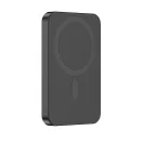 Powerbank 5000 mAh, USB-C, 2401E16441, Urban Vitamin, 10.8x7x0.9 cm, Aluminiu, ABS, Negru