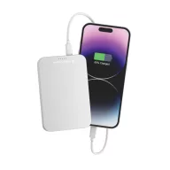   Powerbank 5000 mAh, USB-C, 2401E16442, Urban Vitamin, 10.8x7x0.9 cm, Aluminiu, ABS, Argintiu