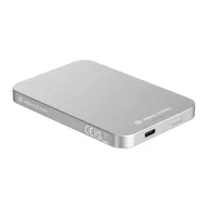   Powerbank 5000 mAh, USB-C, 2401E16442, Urban Vitamin, 10.8x7x0.9 cm, Aluminiu, ABS, Argintiu