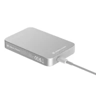   Powerbank 10000 mAh, USB-C, 2401E16436, Urban Vitamin, 10.4x7x1.4 cm, Aluminiu, ABS, Argintiu