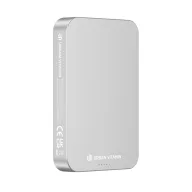   Powerbank 10000 mAh, USB-C, 2401E16436, Urban Vitamin, 10.4x7x1.4 cm, Aluminiu, ABS, Argintiu