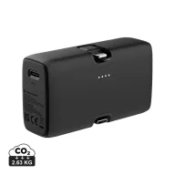   Baterie externa 5000 mAh, 20 W, USB-C, 2502E14977, Urban Vitamin, 7.9 x 4.5 x 2.9 cm, Policarbonat, ABS, Negru