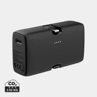   Baterie externa 5000 mAh, 20 W, USB-C, 2502E14977, Urban Vitamin, 7.9 x 4.5 x 2.9 cm, Policarbonat, ABS, Negru