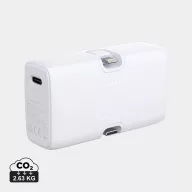  Baterie externa 5000 mAh, 20 W, USB-C, 2502E14979, Urban Vitamin, 7.9 x 4.5 x 2.9 cm, Policarbonat, ABS, Alb