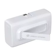   Baterie externa 5000 mAh, 20 W, USB-C, 2502E14979, Urban Vitamin, 7.9 x 4.5 x 2.9 cm, Policarbonat, ABS, Alb