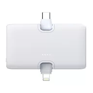   Baterie externa 5000 mAh, 20 W, USB-C, 2502E14979, Urban Vitamin, 7.9 x 4.5 x 2.9 cm, Policarbonat, ABS, Alb