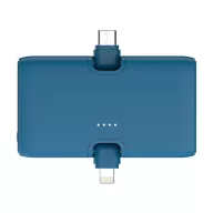   Baterie externa 5000 mAh, 20 W, USB-C, 2502E14978, Urban Vitamin, 7.9 x 4.5 x 2.9 cm, Policarbonat, ABS, Albastru