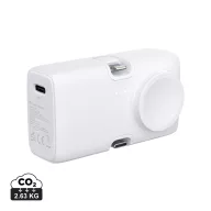   Baterie externa 5000 mAh, 20 W, USB-C, 2502E14983, Urban Vitamin, 7.9 x 4.5 x 3.4 cm, Policarbonat, ABS, Alb