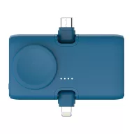   Baterie externa 5000 mAh, 20 W, USB-C, 2502E14982, Urban Vitamin, 7.9 x 4.5 x 3.4 cm, Policarbonat, ABS, Albastru