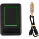 Baterie externa 5000 mAh, 5 W, USB-C, 2502E14985, Everestus, 10.3 x 6.8 x 1.3 cm, ABS, Negru