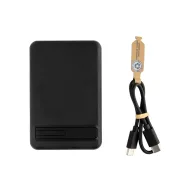   Baterie externa 5000 mAh, 5 W, USB-C, 2502E14985, Everestus, 10.3 x 6.8 x 1.3 cm, ABS, Negru