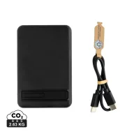   Baterie externa 5000 mAh, 5 W, USB-C, 2502E14985, Everestus, 10.3 x 6.8 x 1.3 cm, ABS, Negru