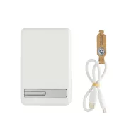   Baterie externa 5000 mAh, 5 W, USB-C, 2502E14986, Everestus, 10.3 x 6.8 x 1.3 cm, ABS, Alb