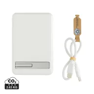   Baterie externa 5000 mAh, 5 W, USB-C, 2502E14986, Everestus, 10.3 x 6.8 x 1.3 cm, ABS, Alb