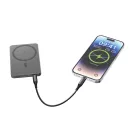 Powerbank Urban Vitamin, 2610E18021, 5000 mAh, 15 W, USB-C, 10.2x6.6x0.9 cm, Aluminiu, Negru