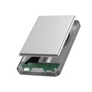 Powerbank Urban Vitamin, 2610E18021, 5000 mAh, 15 W, USB-C, 10.2x6.6x0.9 cm, Aluminiu, Negru