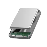   Powerbank Urban Vitamin, 2610E18021, 5000 mAh, 15 W, USB-C, 10.2x6.6x0.9 cm, Aluminiu, Negru