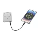 Powerbank Urban Vitamin, 2610E18024, 5000 mAh, 15 W, USB-C, 10.2x6.6x0.9 cm, Aluminiu, Argintiu