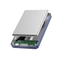   Powerbank Urban Vitamin, 2610E18022, 5000 mAh, 15 W, USB-C, 10.2x6.6x0.9 cm, Aluminiu, Albastru