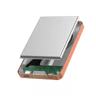   Powerbank Urban Vitamin, 2610E18023, 5000 mAh, 15 W, USB-C, 10.2x6.6x0.9 cm, Aluminiu, Portocaliu