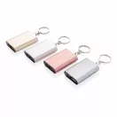 Acumulator extern Powerbank breloc 1000 mAh, Everestus, BC, aluminiu, abs, argintiu