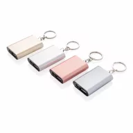   Acumulator extern Powerbank breloc 1000 mAh, Everestus, BC, aluminiu, abs, argintiu