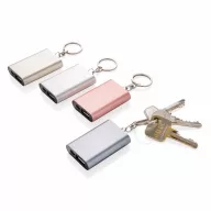   Acumulator extern Powerbank breloc 1000 mAh, Everestus, BC, aluminiu, abs, argintiu