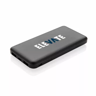 High Density 10.000 mAh Pocket Powerbank, black ABS black