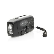   Radio pentru situatii de urgenta, 2509E17302, Everestus, 13.6x5x6.5 cm, ABS, Negru