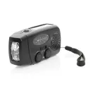 Radio pentru situatii de urgenta, 2509E17302, Everestus, 13.6x5x6.5 cm, ABS, Negru