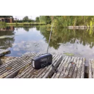   Radio pentru situatii de urgenta, 2509E17302, Everestus, 13.6x5x6.5 cm, ABS, Negru