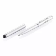   Pix 4-in-1 cu indicator laser, stylus si lanterna, Everestus, ILE09, otel inoxidabil, argintiu