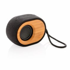   Boxa wireless 5W, design natur, XD, BO, bambus, poliester, negru