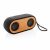 Boxa dubla wireless 10W, design natur, XD, BO, bambus, poliester, negru