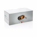 Boxa dubla wireless 10W, design natur, XD, BO, bambus, poliester, negru