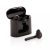 Liberty wireless earbuds in charging case, black ABS black
