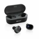 Swiss peak TWS earbuds, black ABS black
