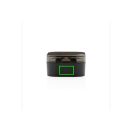 TWS earbuds in wireless charging case, black ABS black