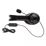   Casti audio cu fir, 21MAR1569, 14.2x7.2x19 cm, Everestus, ABS, Negru