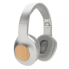 Dakota Bamboo wireless headphone, grey ABS grey