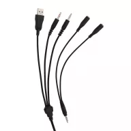   Casti audio gaming, Gaming Hero, 18SEP2843, 21x10x24 cm, ABS, Poliuretan, Negru