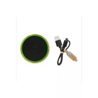   Boxa portabila wireless RCS 3W, Everestus, 42FEB231542, 4.3xØ7.4 cm, Bambus, ABS, Negru