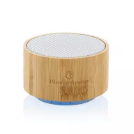   Boxa portabila wireless RCS 3W, Everestus, 42FEB231543, 4.3xØ7.4 cm, Bambus, ABS, Alb