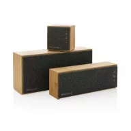   Boxa portabila 10W, XD, 42FEB231525, 24.5x25.7x5.7 cm, Bambus, Maro