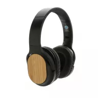   Casti audio wireless, Everestus, 42FEB230633, 15.5x8.5x18 cm, ABS, Bambus, Negru