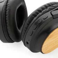   Casti audio wireless, Everestus, 42FEB230633, 15.5x8.5x18 cm, ABS, Bambus, Negru