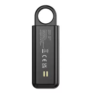   Alarma de urgenta reincarcabila cu functie SOS, Everestus, 2610E18073, 9.6x3x1.5 cm, ABS, Negru